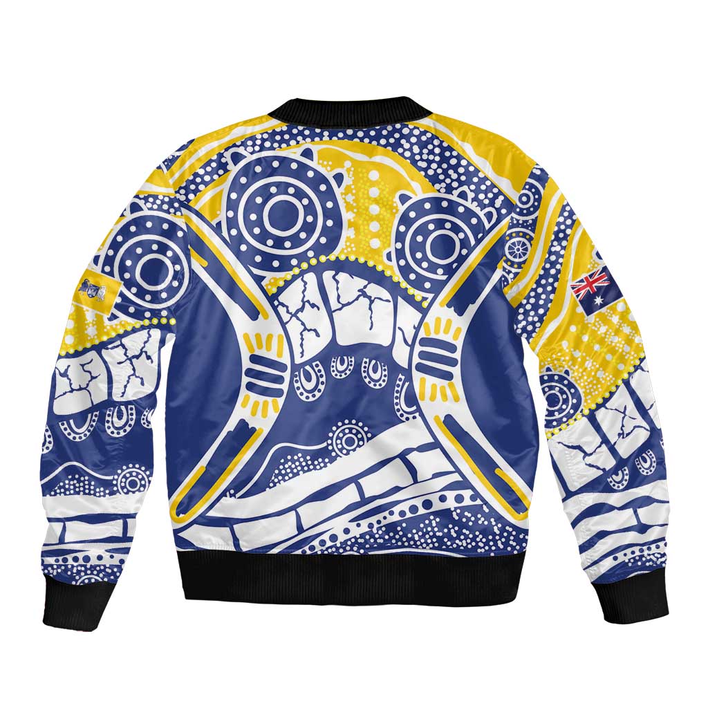 Australian Capital Territory Sleeve Zip Bomber Jacket For The King The Law And The People