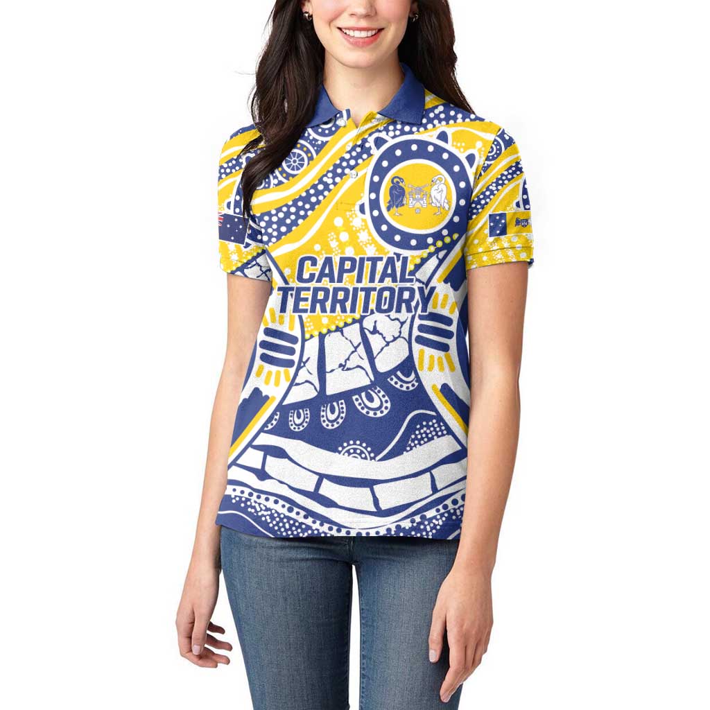 Australian Capital Territory Women Polo Shirt For The King The Law And The People