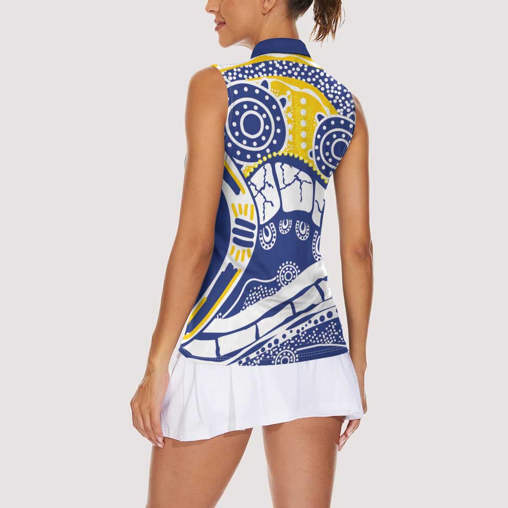 Australian Capital Territory Women Sleeveless Polo Shirt For The King The Law And The People