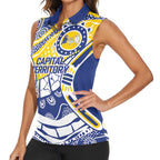 Australian Capital Territory Women Sleeveless Polo Shirt For The King The Law And The People