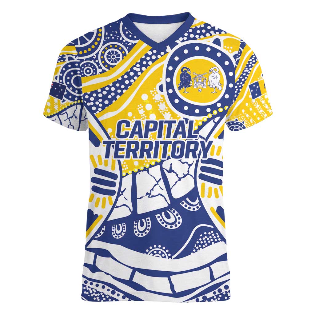 Australian Capital Territory Women V-Neck T-Shirt For The King The Law And The People