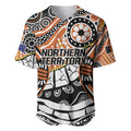 Australian Northern Territory Baseball Jersey Aboriginal with Sturt's Desert Rose