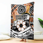 Australian Northern Territory Blanket Aboriginal with Sturt's Desert Rose