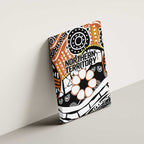 Australian Northern Territory Canvas Wall Art Aboriginal with Sturt's Desert Rose