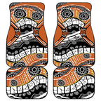 Australian Northern Territory Car Mats Aboriginal with Sturt's Desert Rose