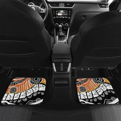 Australian Northern Territory Car Mats Aboriginal with Sturt's Desert Rose