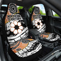 Australian Northern Territory Car Seat Cover Aboriginal with Sturt's Desert Rose