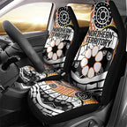 Australian Northern Territory Car Seat Cover Aboriginal with Sturt's Desert Rose