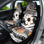 Australian Northern Territory Car Seat Cover Aboriginal with Sturt's Desert Rose