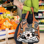 Australian Northern Territory Grocery Bag Aboriginal with Sturt's Desert Rose