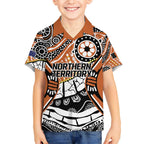 Australian Northern Territory Hawaiian Shirt Aboriginal with Sturt's Desert Rose