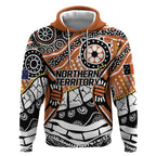 Australian Northern Territory Hoodie Aboriginal with Sturt's Desert Rose