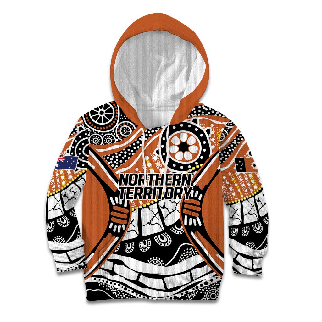 Australian Northern Territory Kid Hoodie Aboriginal with Sturt's Desert Rose