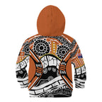 Australian Northern Territory Kid Hoodie Aboriginal with Sturt's Desert Rose