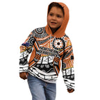 Australian Northern Territory Kid Hoodie Aboriginal with Sturt's Desert Rose