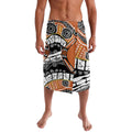 Australian Northern Territory Lavalava Aboriginal with Sturt's Desert Rose
