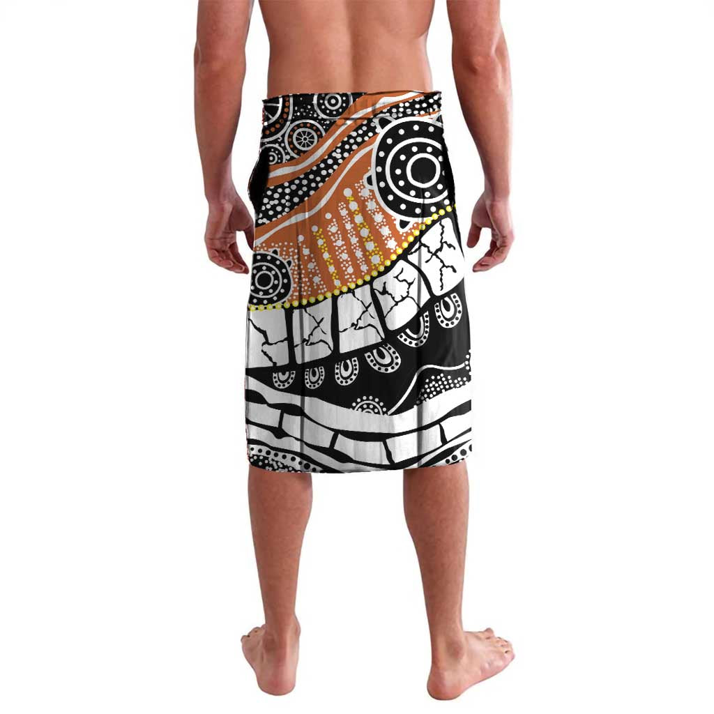 Australian Northern Territory Lavalava Aboriginal with Sturt's Desert Rose