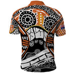 Australian Northern Territory Polo Shirt Aboriginal with Sturt's Desert Rose