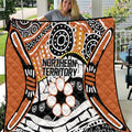 Australian Northern Territory Quilt Aboriginal with Sturt's Desert Rose