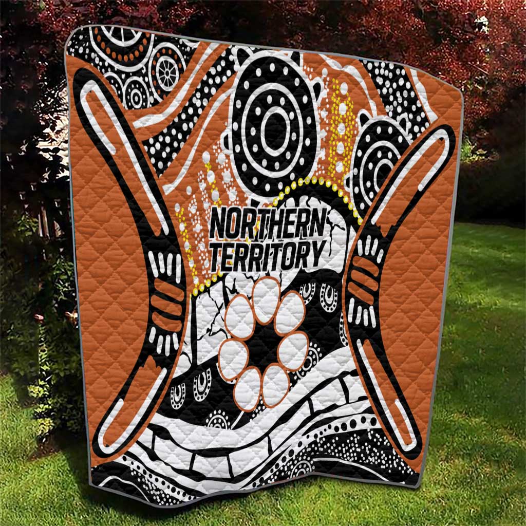 Australian Northern Territory Quilt Aboriginal with Sturt's Desert Rose