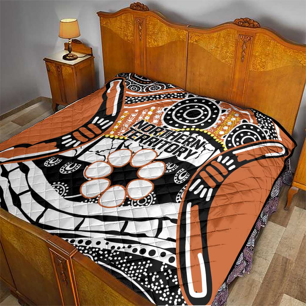 Australian Northern Territory Quilt Aboriginal with Sturt's Desert Rose