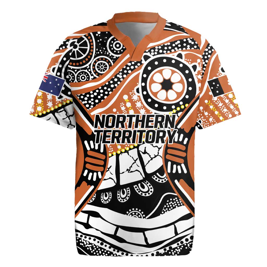 Australian Northern Territory Rugby Jersey Aboriginal with Sturt's Desert Rose