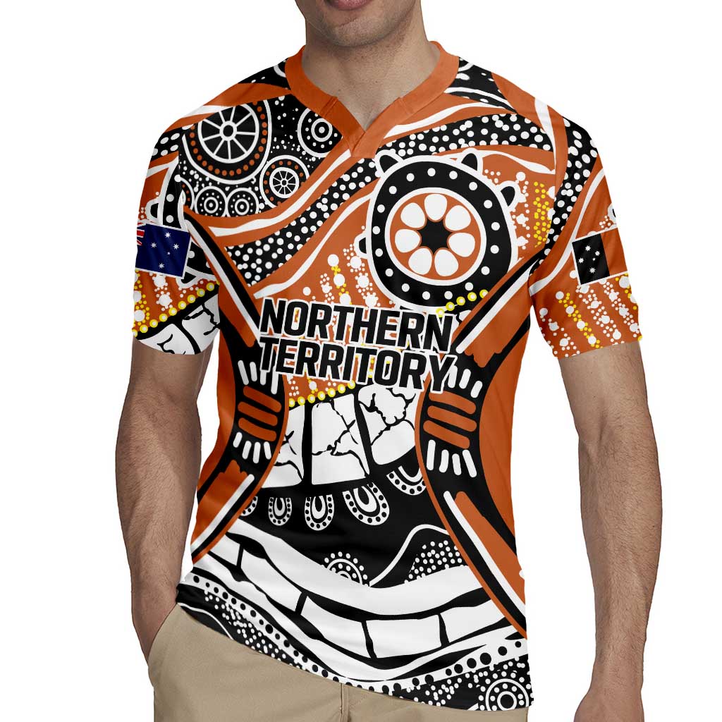 Australian Northern Territory Rugby Jersey Aboriginal with Sturt's Desert Rose