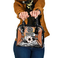 Australian Northern Territory Shoulder Handbag Aboriginal with Sturt's Desert Rose