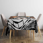 Australian Northern Territory Tablecloth Aboriginal with Sturt's Desert Rose