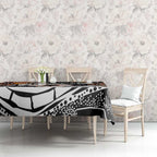 Australian Northern Territory Tablecloth Aboriginal with Sturt's Desert Rose
