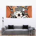 Australian Northern Territory Tapestry Aboriginal with Sturt's Desert Rose