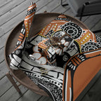Australian Northern Territory Wrapping Paper Aboriginal with Sturt's Desert Rose - Aussie Hoodie