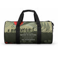 ANZAC Day We Remember Duffle Bag Maori Silver Fern Camouflage Motif