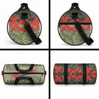 ANZAC Day We Remember Duffle Bag Maori Silver Fern Camouflage Motif