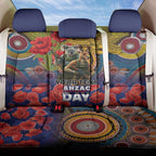 Kangaroo Koala Soldier ANZAC Personalised Back Car Seat Cover Camouflage Motif