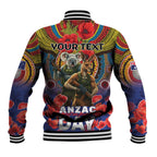 Kangaroo Koala Soldier ANZAC Personalised Baseball Jacket Camouflage Motif