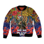 Kangaroo Koala Soldier ANZAC Personalised Bomber Jacket Camouflage Motif