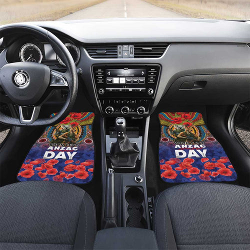 Kangaroo Koala Soldier ANZAC Personalised Car Mats Camouflage Motif