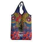 Kangaroo Koala Soldier ANZAC Personalised Grocery Bag Camouflage Motif