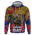 Kangaroo Koala Soldier ANZAC Personalised Hoodie Camouflage Motif