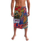 Kangaroo Koala Soldier ANZAC Personalised Lavalava Camouflage Motif