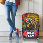 Kangaroo Koala Soldier ANZAC Personalised Luggage Cover Camouflage Motif