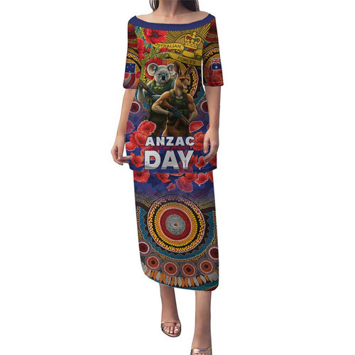 Kangaroo Koala Soldier ANZAC Personalised Puletasi Camouflage Motif
