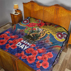 Kangaroo Koala Soldier ANZAC Personalised Quilt Camouflage Motif