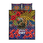 Kangaroo Koala Soldier ANZAC Personalised Quilt Bed Set Camouflage Motif