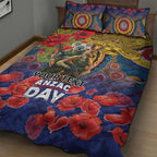 Kangaroo Koala Soldier ANZAC Personalised Quilt Bed Set Camouflage Motif