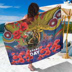 Kangaroo Koala Soldier ANZAC Personalised Sarong Camouflage Motif