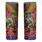Kangaroo Koala Soldier ANZAC Personalised Skinny Tumbler Camouflage Motif