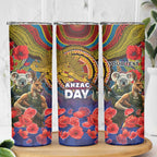 Kangaroo Koala Soldier ANZAC Personalised Skinny Tumbler Camouflage Motif