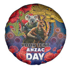 Kangaroo Koala Soldier ANZAC Personalised Spare Tire Cover Camouflage Motif
